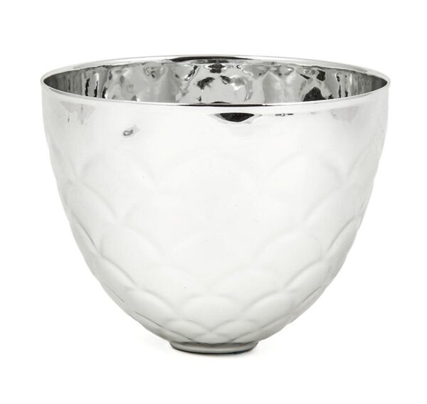 120mm DIA METAL BOWL - SILVER