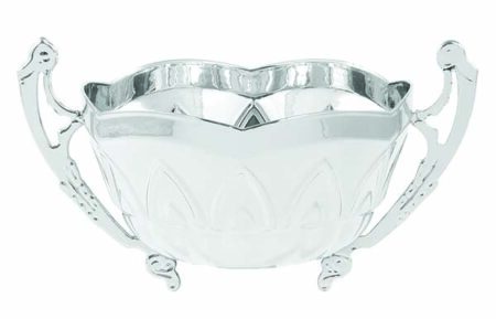 80mm DIA METAL BOWL - SILVER
