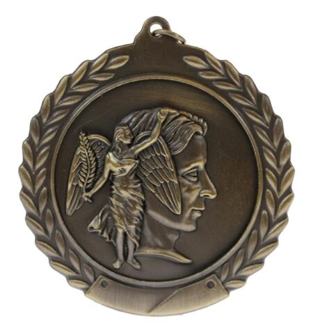 70mm SCULPTED MEDAL - ACHIEVEMENT - ANTIQUE GOLD