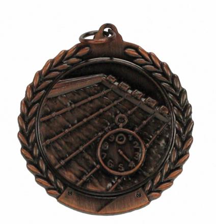 45mm SCULPTED MEDAL - SWIMMING - BRONZE