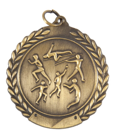 45mm SCULPTED MEDAL - GENERAL ATHLETICS - ANTIQUE GOLD