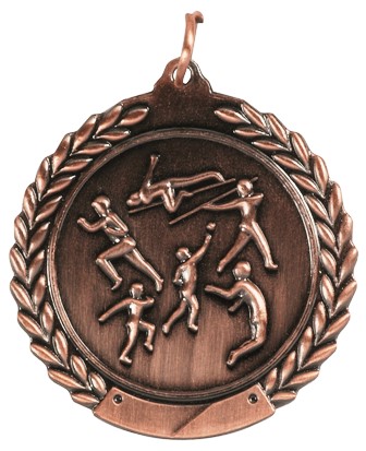 45mm SCULPTED MEDAL - GENERAL ATHLETICS - BRONZE