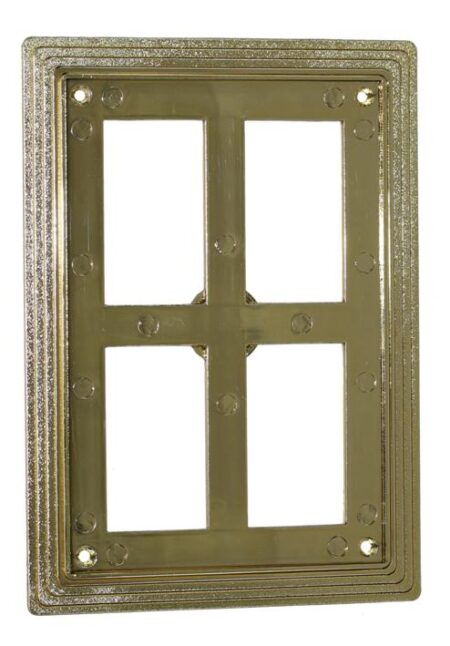 PLATE HOLDER FOR PLAQUE FRONT -  TAKES 250mm x 225mm ENG PLATE - GOLD